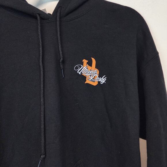 Ultimate Derby Sweatshirt Adult Size M Black Hooded Pullover Whiskey City Street - Picture 6 of 12